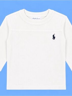 Polo by Ralph Lauren White Long Sleeve Shirt - 18 months